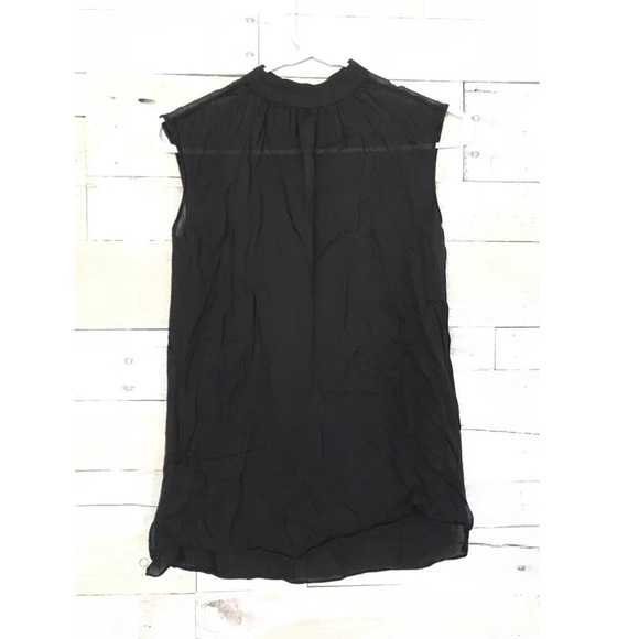 Massimo Dutti Black Tank Top Blouse Shirt Top 2 - Picture 1 of 6
